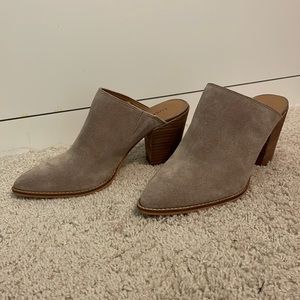 Lucky Brand slip on suede booties 7 1/2